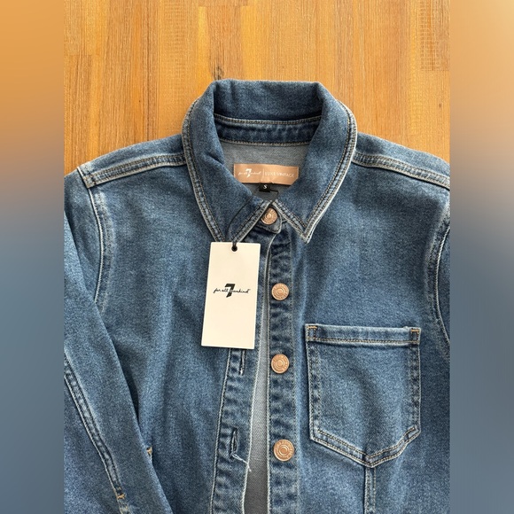 7 FOR ALL MANKIND ALEXA DENIM JUMPSUIT - Picture 5 of 10